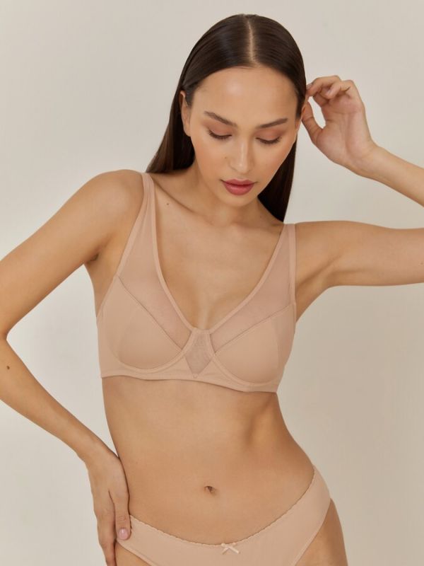 Bra with a soft cup for women. Illy