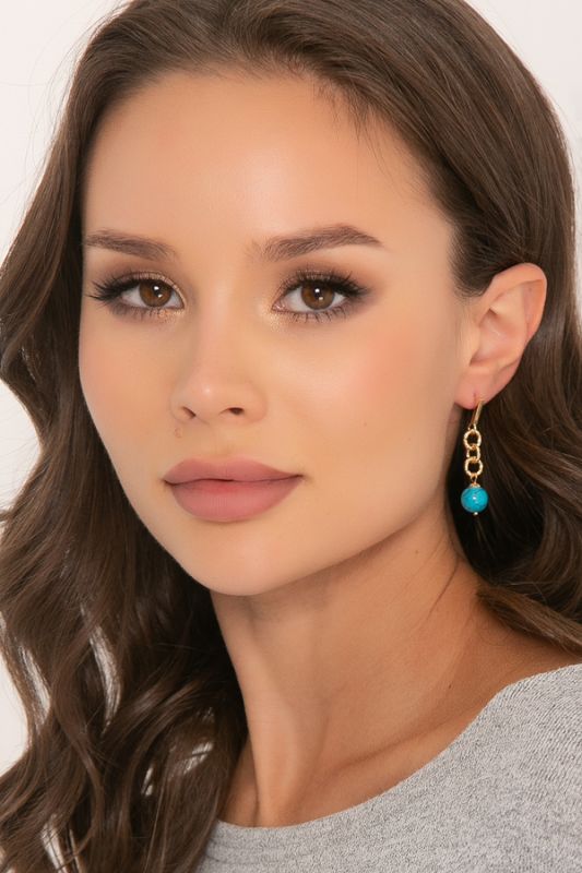 SARTZAN EARRINGS (TURQUOISE)