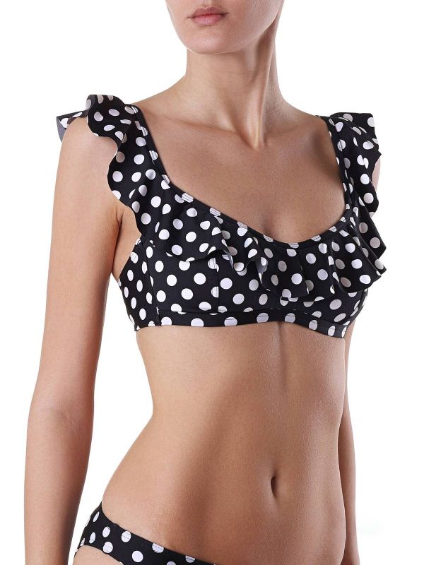 Women's swimming bra CONTE EMMI Spacer with polka dots