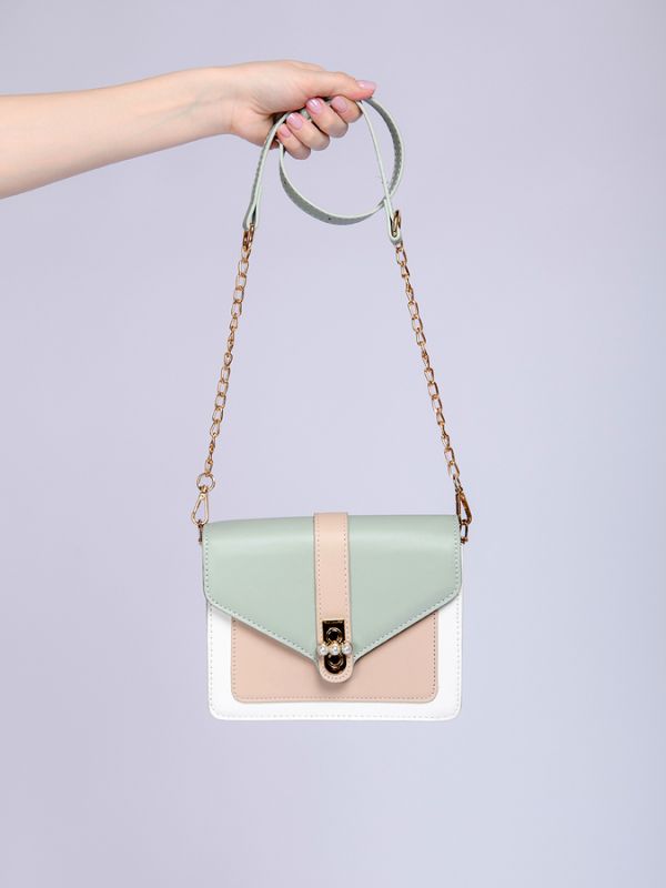 Mint color bag with long strap