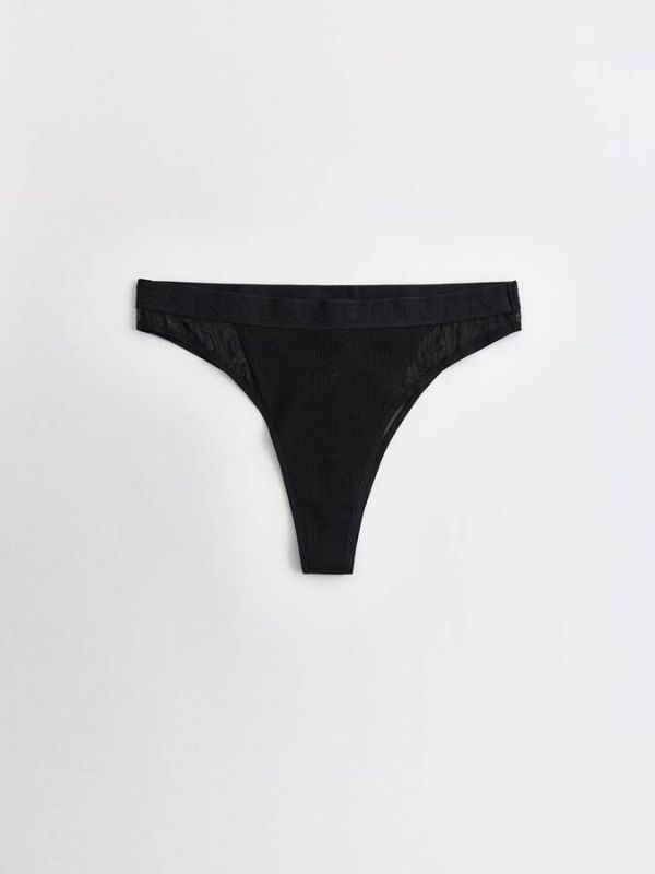 Briefs CONTE RIB WITH MESH LBR 2494 Brazilian briefs made of cotton and elastic mesh