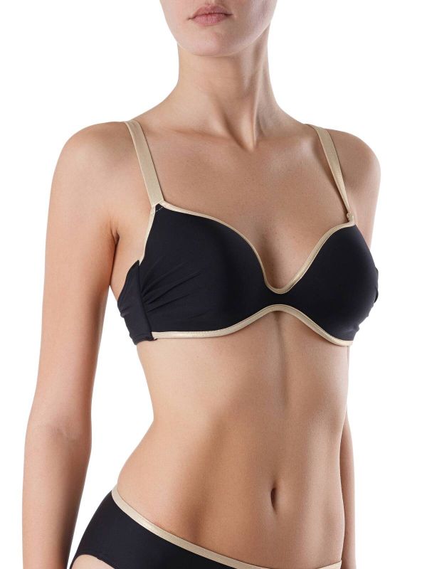 Women's swimming bra ESLI Bandeau top with push-up effect AURELIA