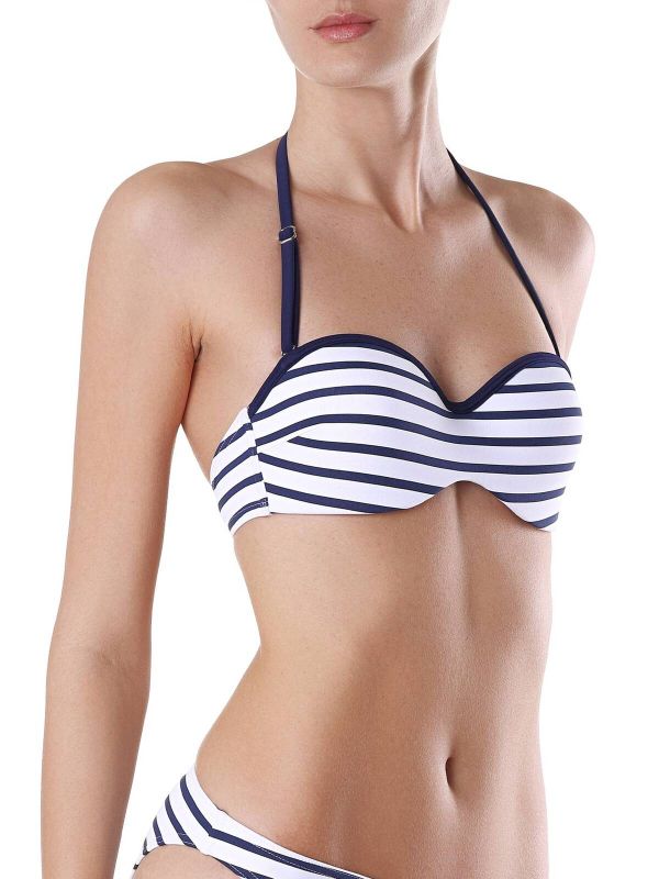 Women's swimming bra CONTE Balconette bra with push-up effect ANTIQUA