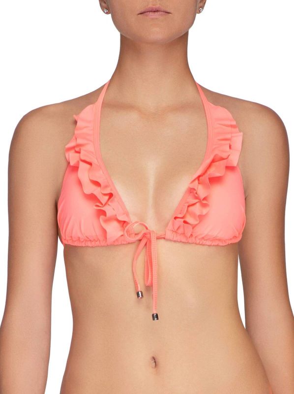 Women's swimming bra CONTE Bikini soft triangles with ruffle EVA