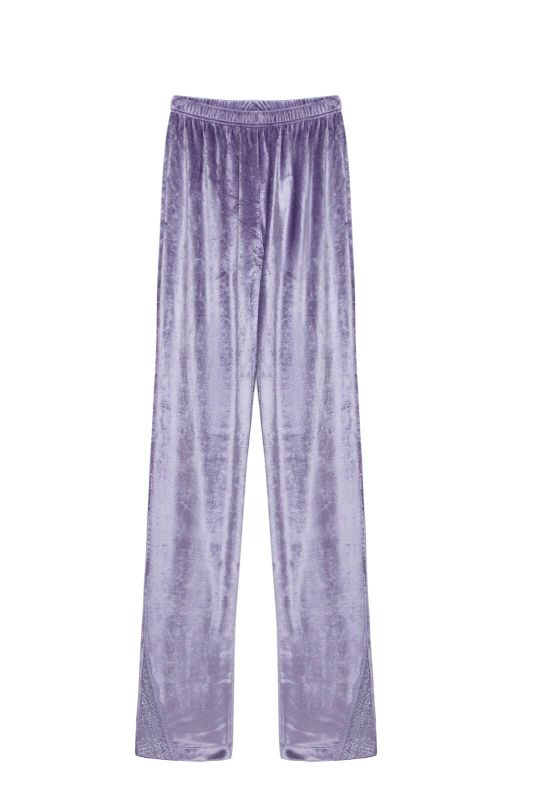 Women's trousers CONTE Velor trousers for home VELVET LOUNGEWEAR LHW 1010