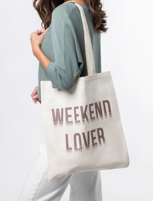 100% cotton tote bag with print