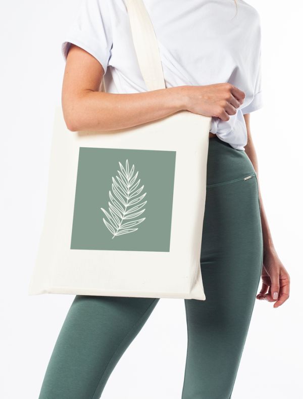 100% cotton tote bag with print