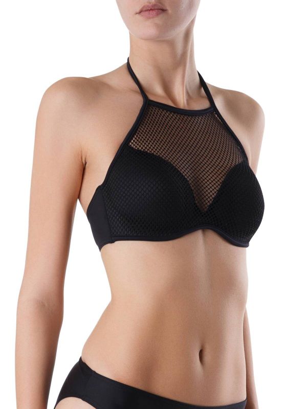 Women's swimming bra ESLI Bra with push-up effect ARTY